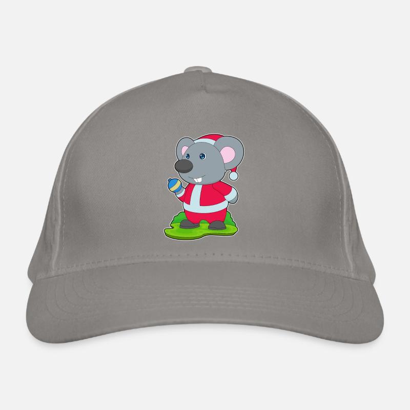 Souris Noël Boule de Noël Casquette classique bio