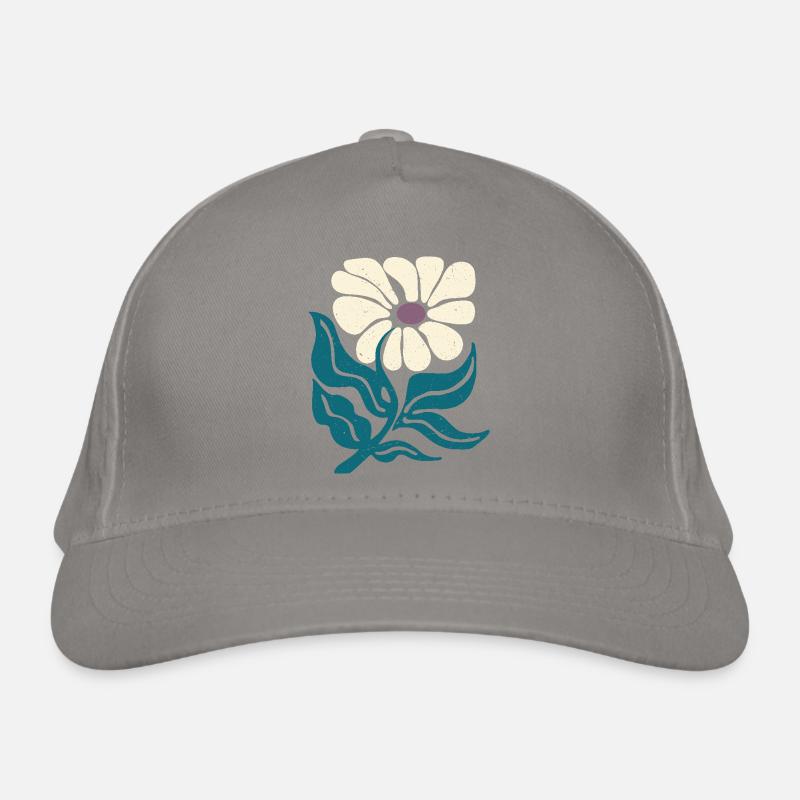 fleur rétro Casquette classique bio