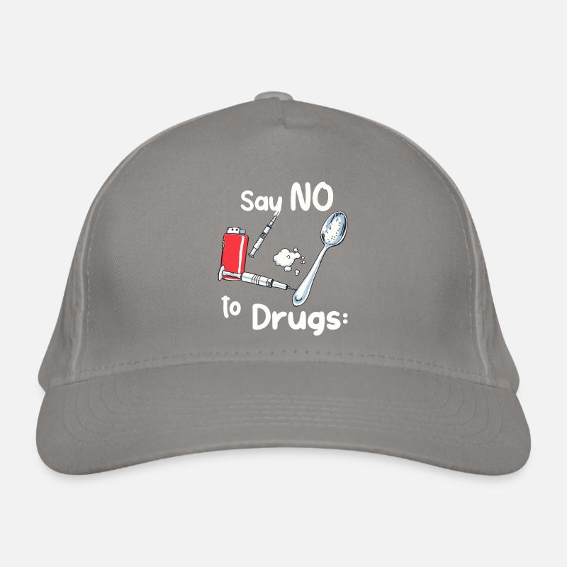 Dites NON à la drogue Casquette classique bio