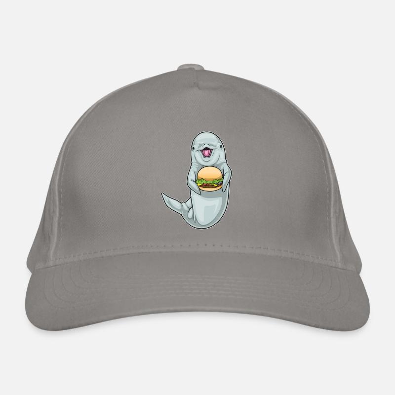 Delfin Cheeseburger Bio-Baseballkappe
