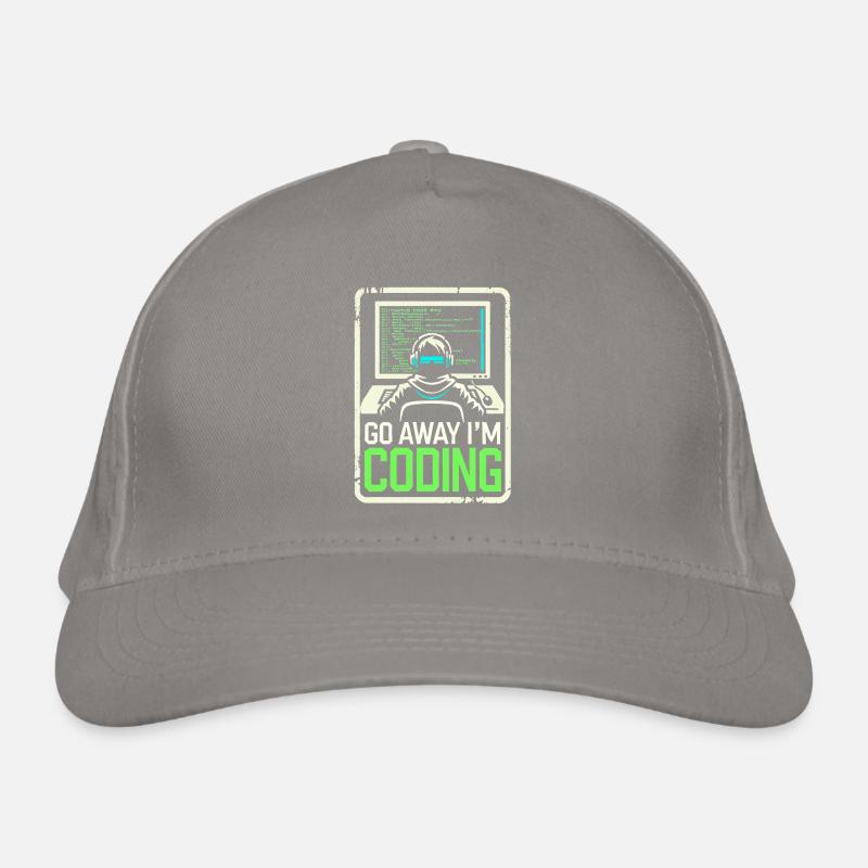 Geh weg, ich bin am Coden Bio-Baseballkappe