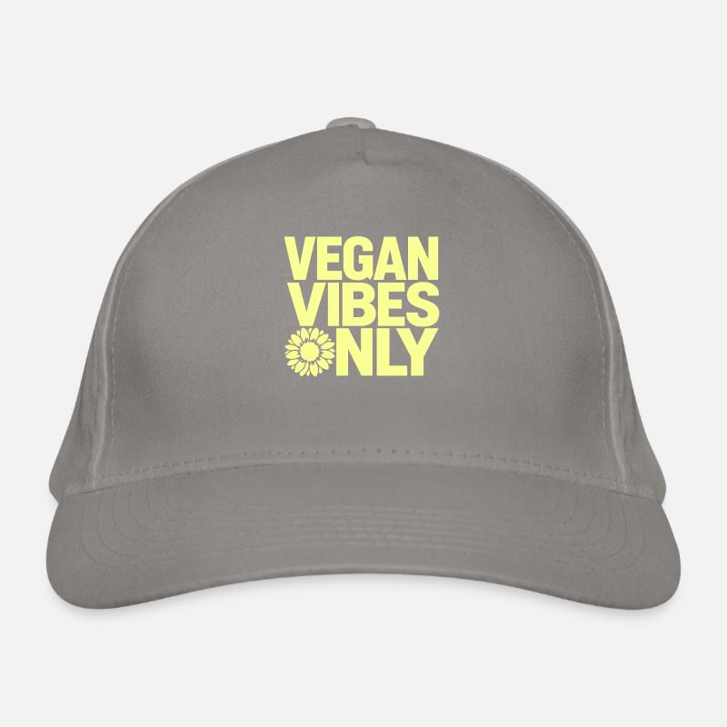 Vegan Vibes Only for vegans and vegetarians Organic Baseball Cap