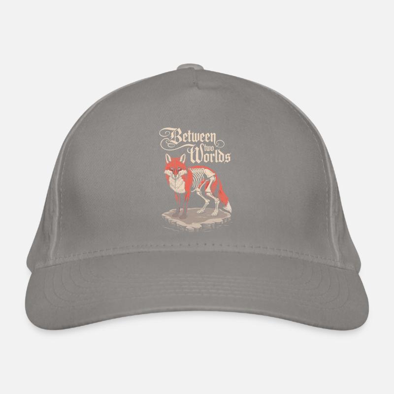 Between Two Worlds: Dark Cottagecore Fox Organic Baseball Cap