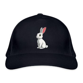 Hasen Hase - Bio-Baseballkappe - Navy - Vorne