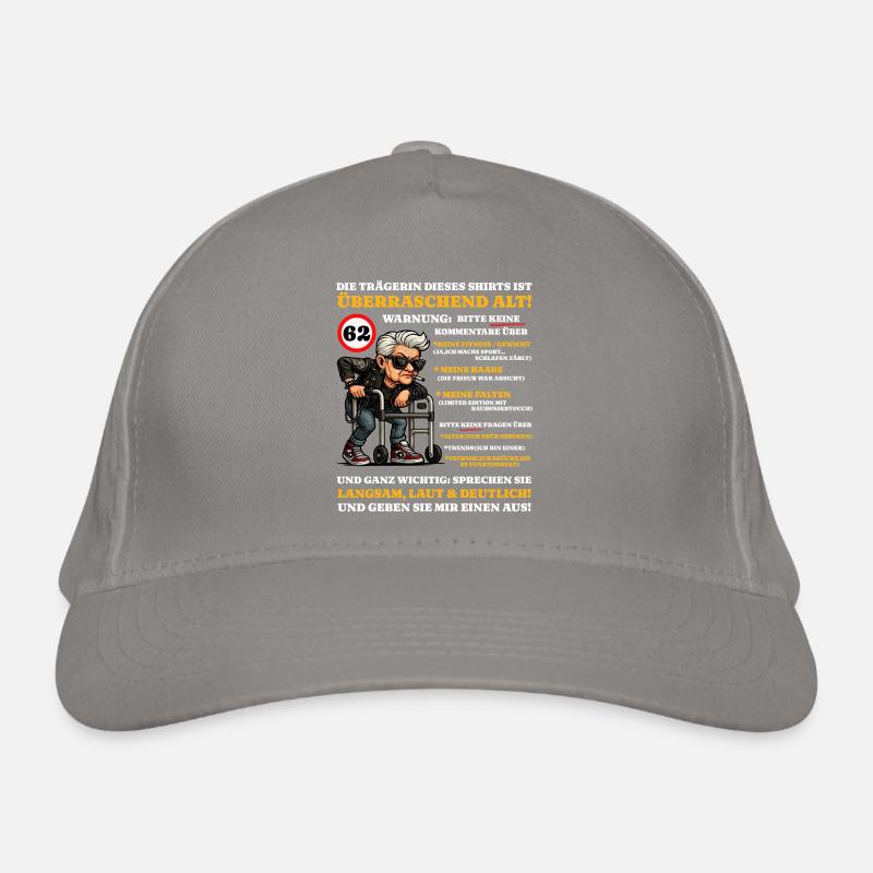 Birthday 62 years Surprisingly old Organic Baseball Cap