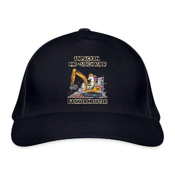 Einhorn Baggermeister - Bio-Baseballkappe - Navy - Vorne