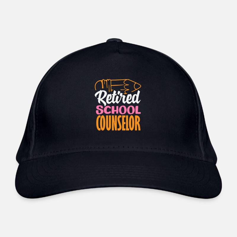 Retired School Counselor Humorous Memory Organic Baseball Cap