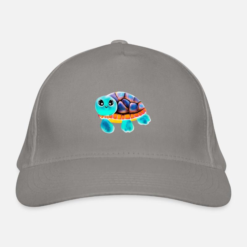 Tortue peinte à l’encaustique Casquette classique bio