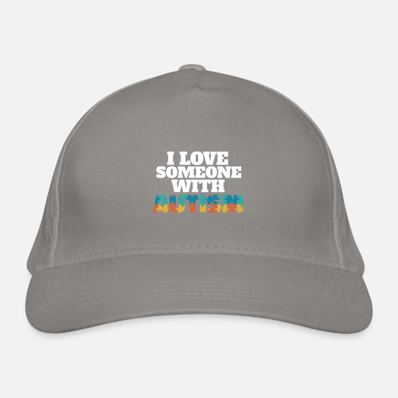 J’aime quelqu’un avec le Mois de la sensibilisation à l’autisme Puzzle Casquette classique bio