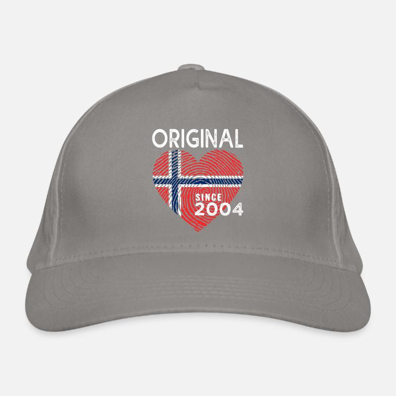 anniversary 2004 original since 2004 norway Organic Baseball Cap