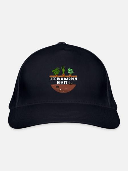 Lustiger Gärtner Spruch - Bio-Baseballkappe - Navy