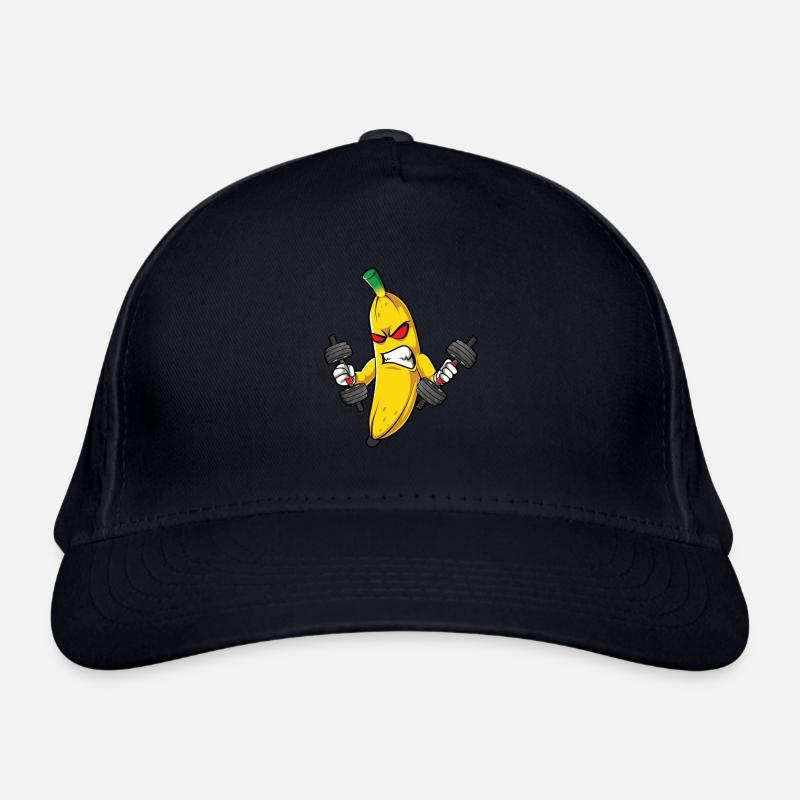 Fitness Banana Workout Routine Training Gym Organic Baseball Cap