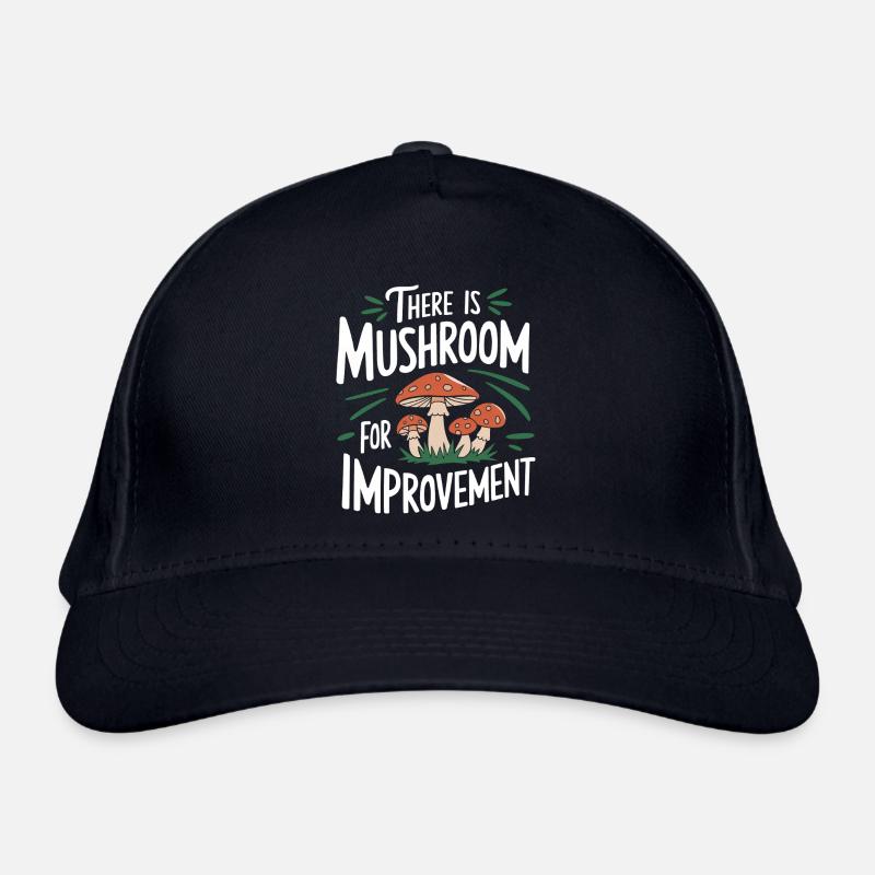Pilz Pilze Funghi Champignon - Bio-Baseballkappe - Navy