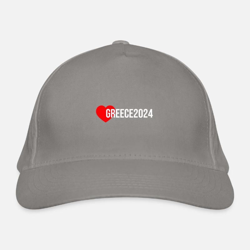 Vacances Grèce 2024 Cœur Casquette classique bio
