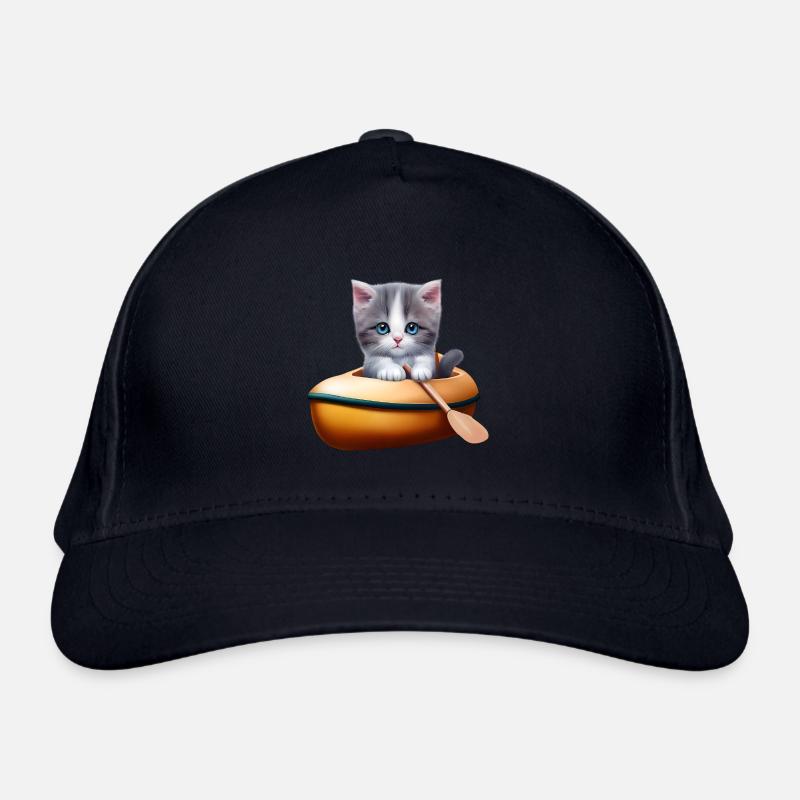 Chat mignon en kayak Casquette classique bio