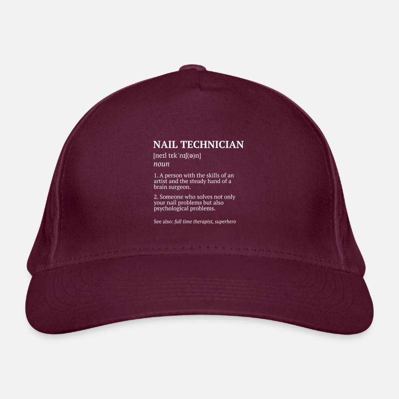 Manicure Nail Technician Nail Salon Organic Baseball Cap