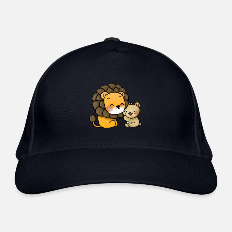 Leo cuddles bear Organic Baseball Cap
