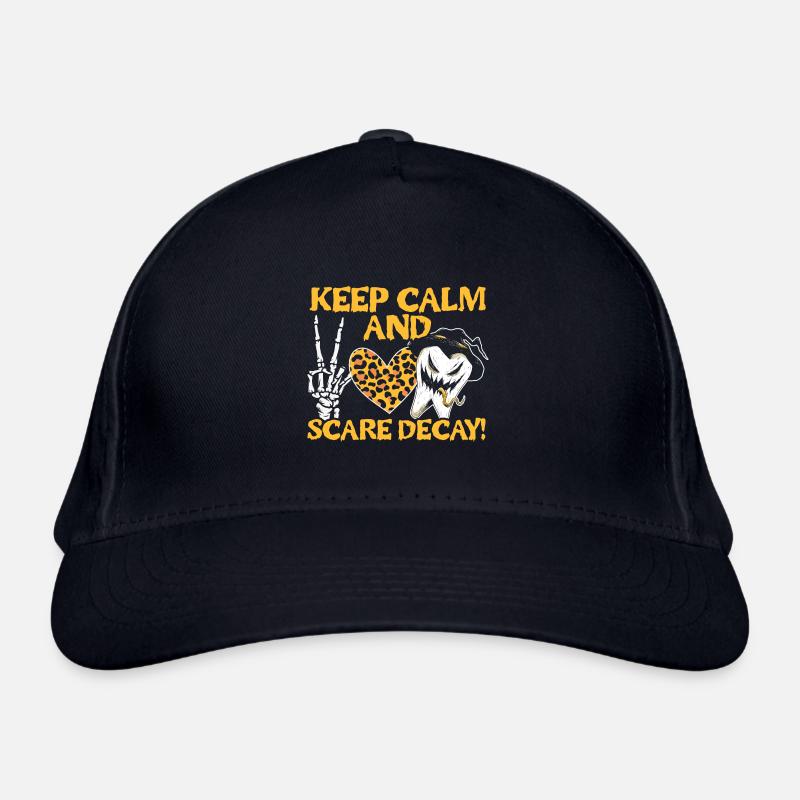 Restez calme et effrayez la pourriture! Casquette classique bio