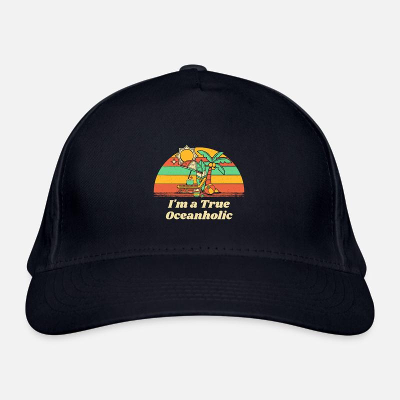 I'm a True Oceanholic Beach Summer Ocean Tropical Bio-Baseballkappe