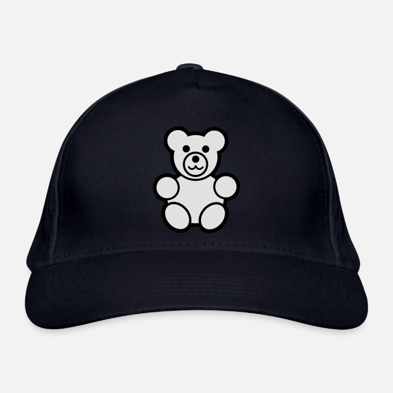 Cute teddy bear - Organic Baseball Cap - navy