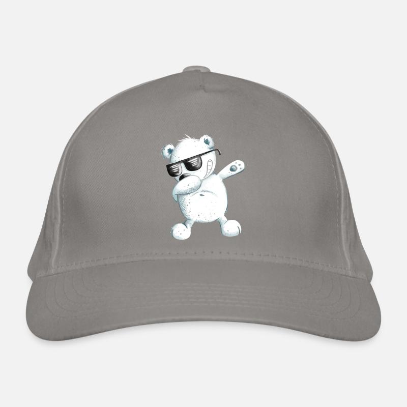 Dabbender Polar Bear I Dab Dance Animals I Dabbing Bear Organic Baseball Cap