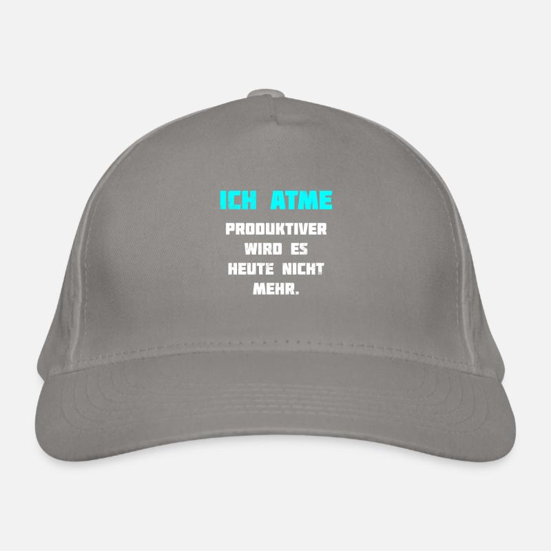 I breathe Funny saying Funny joke Organic Baseball Cap