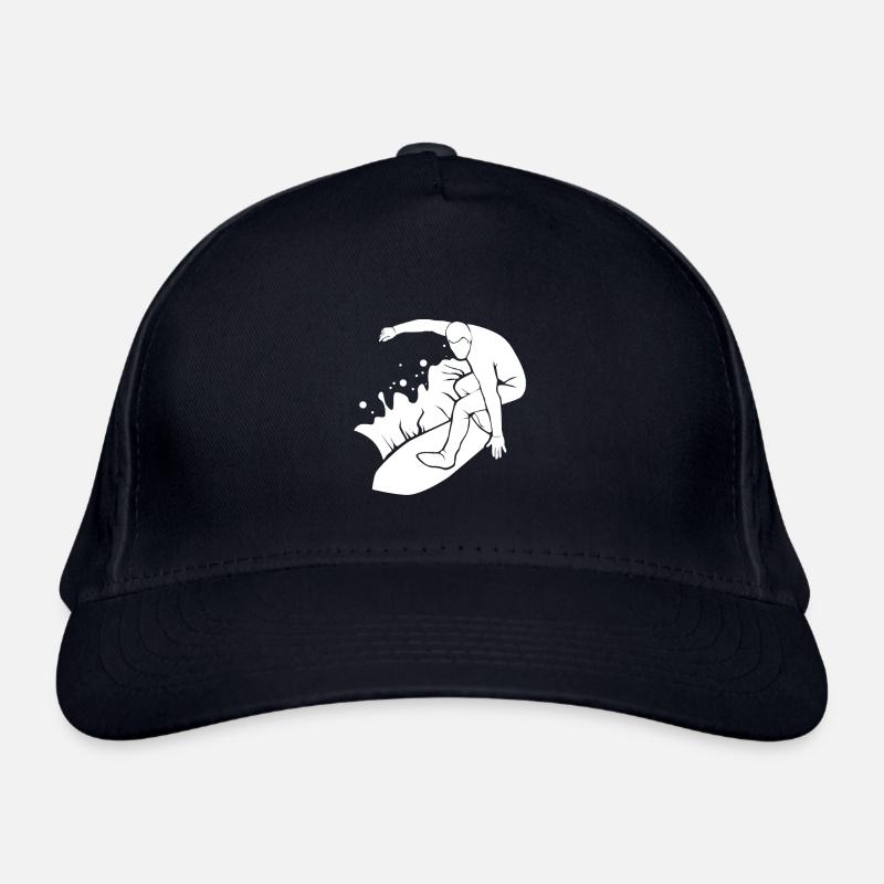 Surfer Surfen - Bio-Baseballkappe - Navy