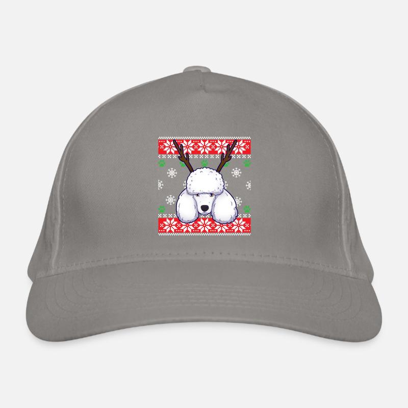 Pull de Noël laid chien caniche Casquette classique bio