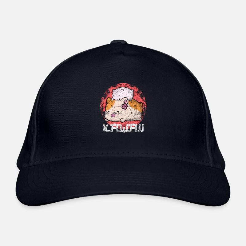 Kawaii hamster japanimation tendance de la mode - Casquette classique bio - marine