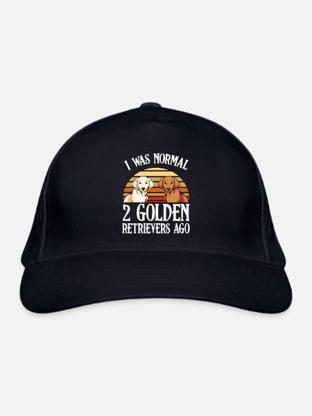 Ich War Normal 2 Golden Retriever - Bio-Baseballkappe - Navy