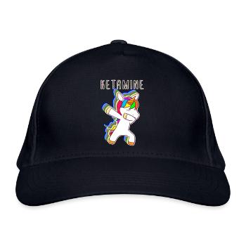 Ketamine Unicorn Keta Raver - Organic Baseball Cap - navy - Front