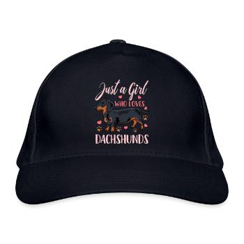 Dackel Dachshund - Bio-Baseballkappe - Navy - Vorne