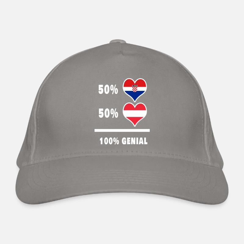 Croatia and Austria Genial / Gift Organic Baseball Cap