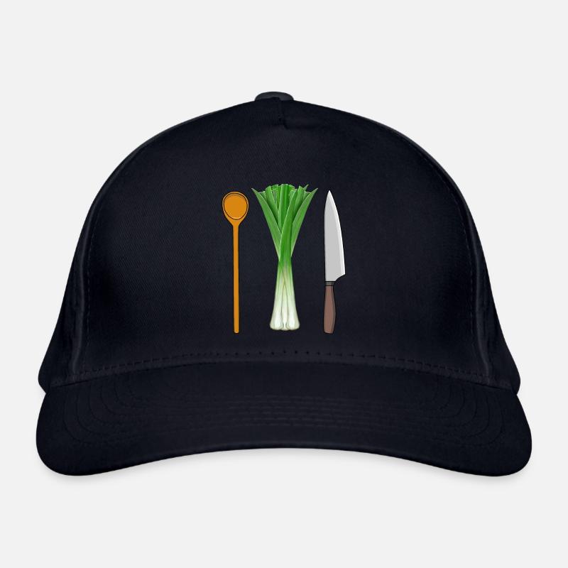 Lauch Vegetarisch kochen Kochlöffel Job Berufe Bio-Baseballkappe
