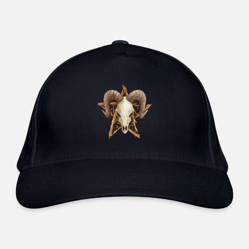 Sheep's head Pentagram Drudenfuß Organic Baseball Cap