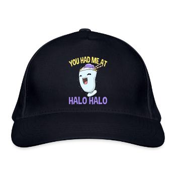 Halo Halo Philippinen philippinisches Essen Kawaii - Bio-Baseballkappe - Navy - Vorne