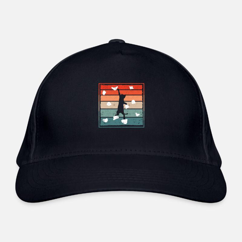 Drôle de rocher Chat Grimpeur Mignon Chat Casquette classique bio