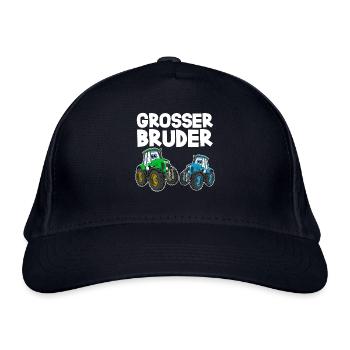 Grosser Bruder Traktor - Bio-Baseballkappe - Navy - Vorne