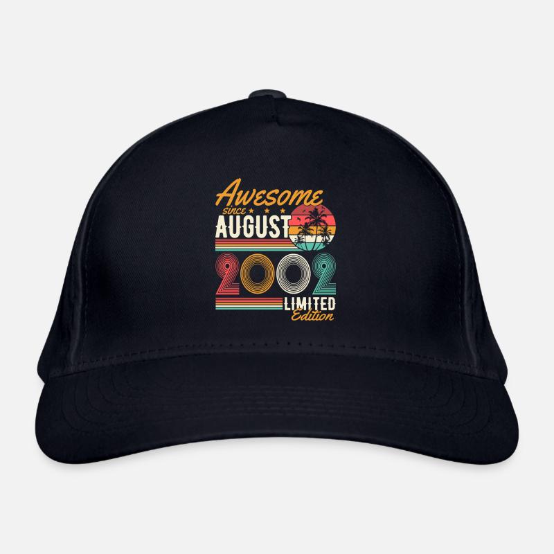 Août 2002 Born Birthday Retro Casquette classique bio