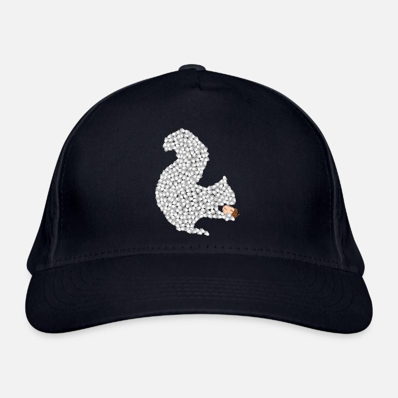Squirrels from nuts with nut in the paw Organic Baseball Cap