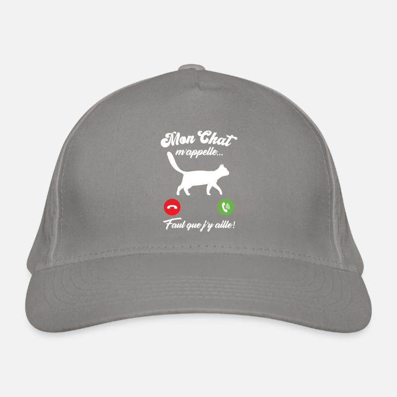 Mon chat m'appelle Casquette classique bio