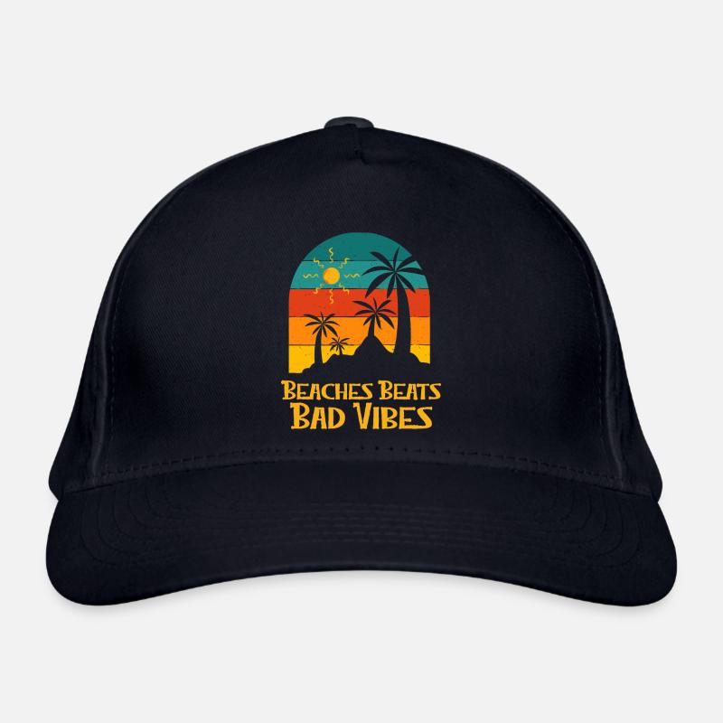Plages Beats Bad Vibes Summer Positivity Tropical Casquette classique bio