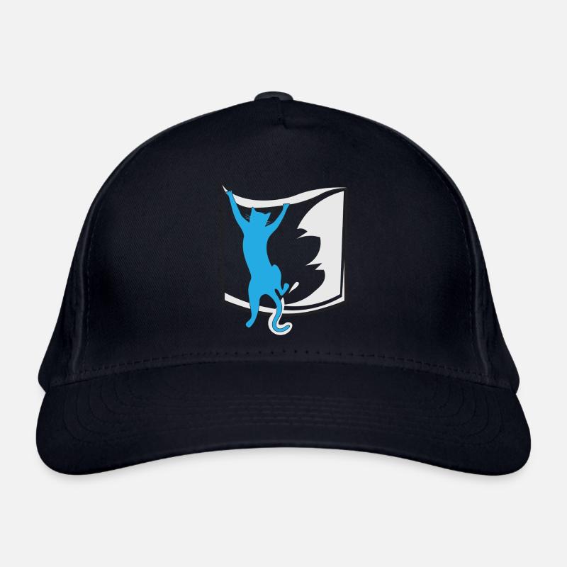 Katze in der Tasche Bio-Baseballkappe