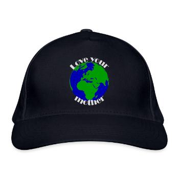 Love your mother - Organic Baseball Cap - navy - Front