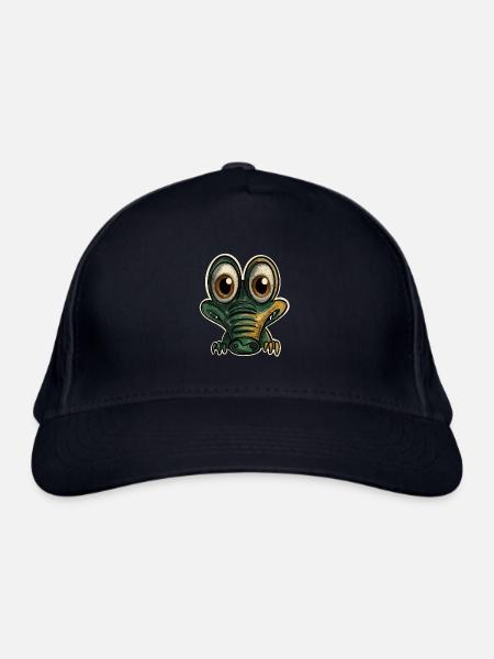 Alligator Krokodil - Bio-Baseballkappe - Navy
