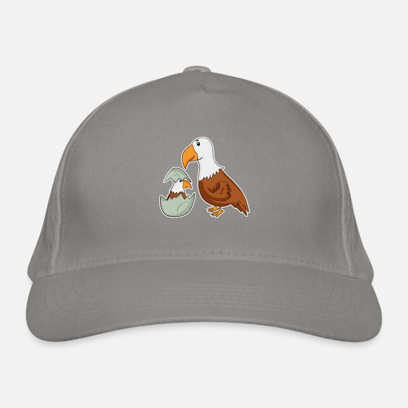 Famille Eagle - Aigle avec bébé - Eagle Motif Casquette classique bio