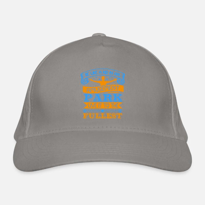 PARC D’ATTRACTIONS VIVEZ PLEINEMENT Casquette classique bio