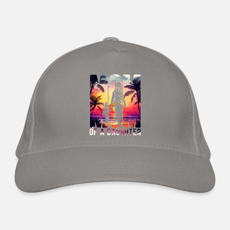 Mutter mit einer Tochter Muttertag Strand Mama Bio-Baseballkappe