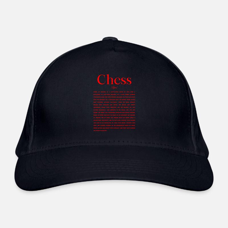 Définition des échecs Casquette classique bio