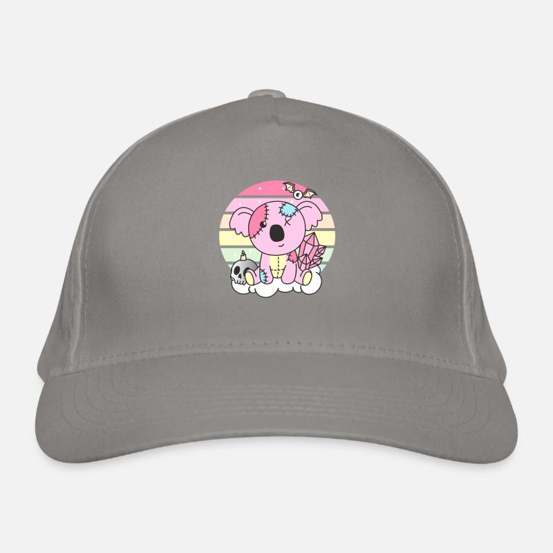 Kawaii Gothique Koala Pastel Goth Casquette classique bio
